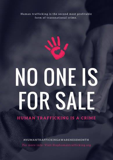 National Slavery and Human Trafficking Prevention Month ~ January 2017<br /><p>In December of 2016, President Obama proclaimed January as National Slavery and Human Trafficking Prevention Month.</p><p>During his proclamation, President Obama wrote:<br />“Today, in too many places around the world…the injustice of modern slavery and human trafficking still tears at our social fabric. During National Slavery and Human Trafficking Prevention Month, we resolve to shine a light on every dark corner where human trafficking still threatens the basic rights and freedoms of others”.</p><p>One of the main obstacles to overcome in ending human trafficking is having a comprehensive understanding of what human trafficking is across the world.</p><p>“Human trafficking is the exploitation of a person through force, fraud, or coercion and its victims can be of any age, race, gender, or nationality”.</p><p>For more information about National Slavery and Human Trafficking Prevention Month, please visit (United States base): https://www.dhs.gov/&#8230;/january-national-slavery-and&#8230;</p><p>The EU anti-trafficking day is on 18 October. For more information, please visit: https://eeas.europa.eu/&#8230;/human-trafficking-eu-stands&#8230;</p>
