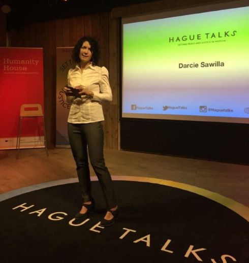 Darcie Sawilla at the Hague Talks ~ 4 November 2015<br /><p>‘Human trafficking – women’s lives bought and sold’<br />
Presentation by Darcie Sawilla</p>
<p>In this moving video about TheBridge2Hope (formerly the Bijlmer Project),</p>
<p>Darcie Sawilla addresses the complexity faced by marginalized women and how TheBridge2Hope (formerly the Bijlmer Project) supports them.</p>
<p>Human trafficking is putting or keeping someone in an exploitative situation for profit. It can happen to anyone, but women are especially vulnerable. It is a serious crime that occurs in every country in the world and can take place anywhere; on farms, in factories, in brothels, and in private homes.</p>
<p>Full presentation at:  https://youtu.be/3T_d4zvj1HI</p>
<p>Human trafficking is driven by the demand for cheap goods, services and labour and the supply of vulnerable people. Whilst trafficking for sexual exploitation is widely reported, it is estimated that there are nine times the number of people who are exploited for their labour.</p>
